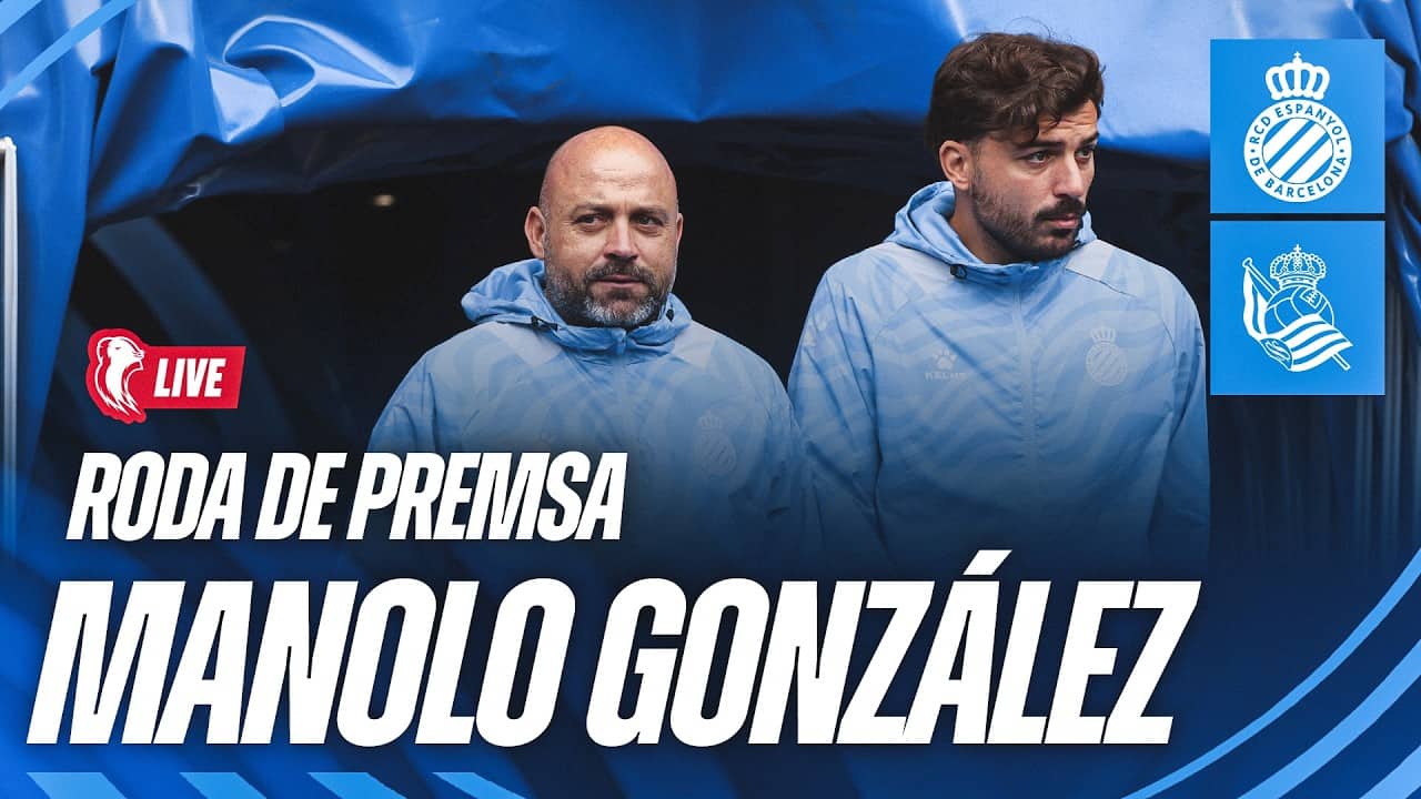 🔴 En directe,  roda de premsa de Manolo González prèvia a l’Espanyol vs Real Sociedad