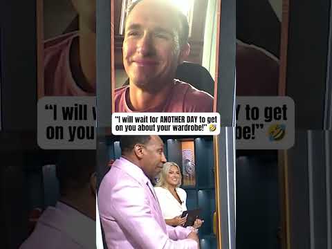 Stephen A. gave Drew Brees a pass just this once 😅