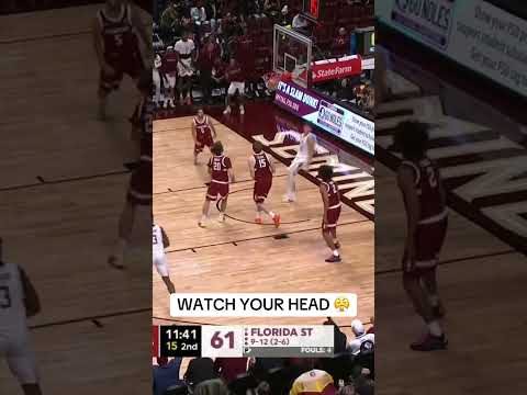 Alex Steen is always a threat on the lob play 🔥 #floridastate #collegebasketball #accbasketball