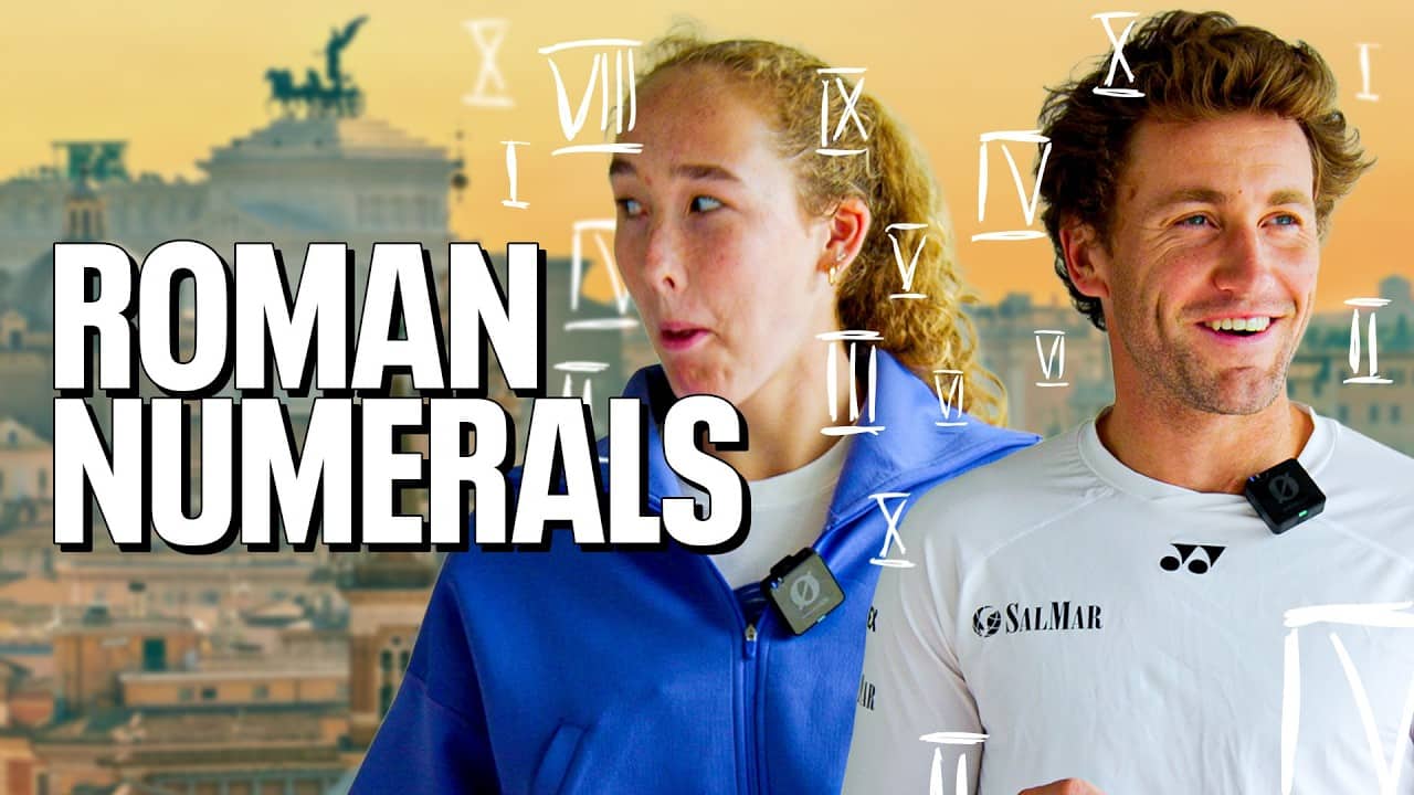 We Tested Tennis Players on Roman Numerals…In Rome 🇮🇹 😂