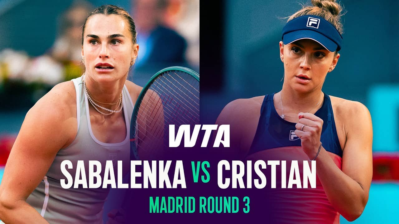 Aryna Sabalenka vs. Jaqueline Cristian | 2026 Madrid Round 3 | WTA Match Highlights