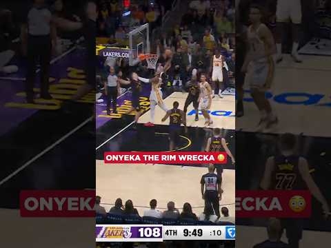 Huge throwdown in his home city! #nba #hawks #onyekaokongwu #dunk