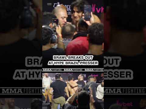 WILD BRAWL at Hype Brazil press conference | MMA Fighting