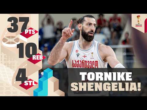 🇬🇪 Toko Shengelia (37 PTS) with a historic performance for Georgia! #FIBAWC European Qualifiers