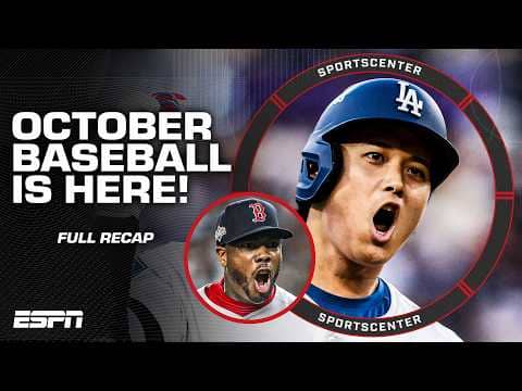 OCTOBER BASEBALL ⚾️ Full recap of the START of the 2025 MLB Playoffs | SportsCenter