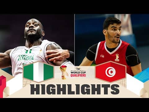 Nigeria 🇳🇬 v Tunisia 🇹🇳 | Highlights | FIBA Basketball World Cup 2027 African Qualifiers