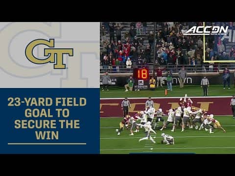 Georgia Tech 23-Yard Field Goal For The Win