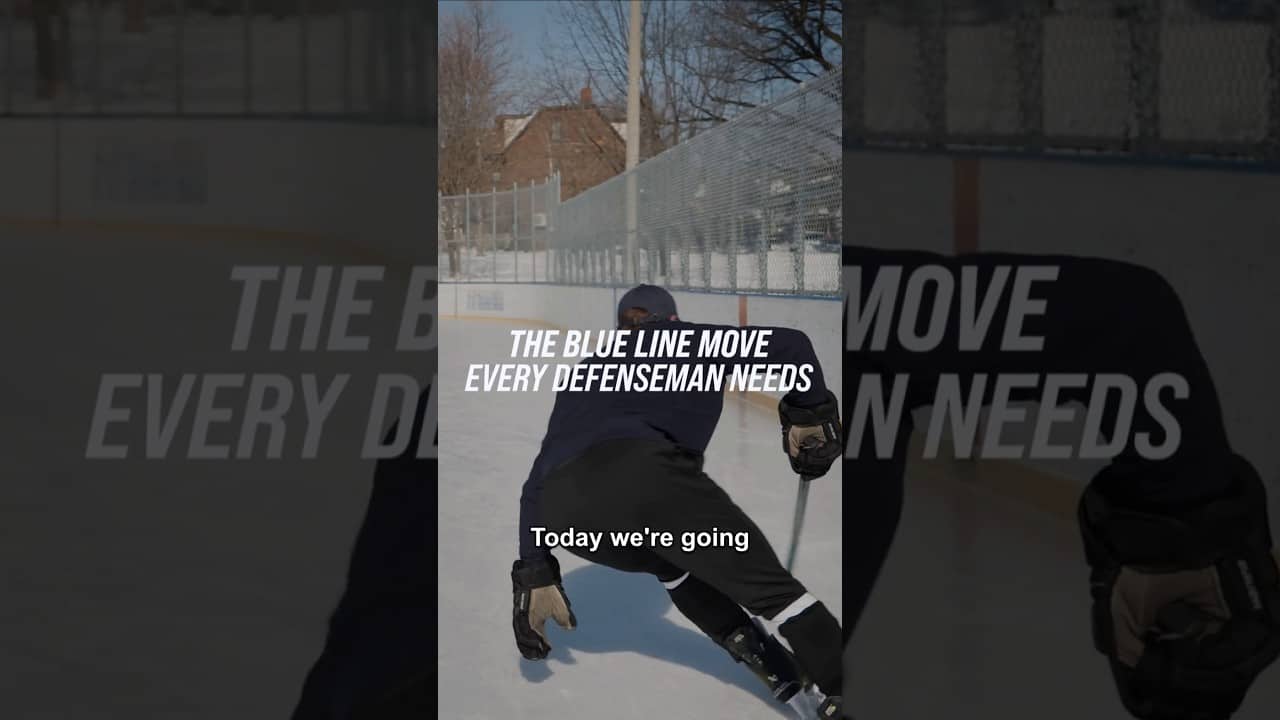 THE BLUE LINE MOVE EVERY DEFENSEMEN NEEDS #hockeycoaching #hockeytraining