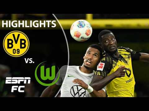 Borussia Dortmund vs. VfL Wolfsburg | Bundesliga Highlights | ESPN FC