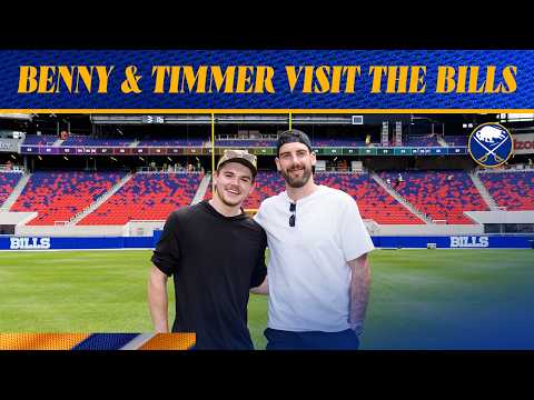 "I'm Too Short For Football" | Zach Benson & Conor Timmins Visit The Buffalo Bills | Buffalo Sabres