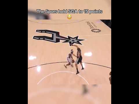 The Spurs put the clamps on Shai in Game 6 🔒