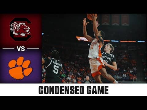 South Carolina vs. Clemson Condensed Game | 2025-26 ACC Men's Basketball