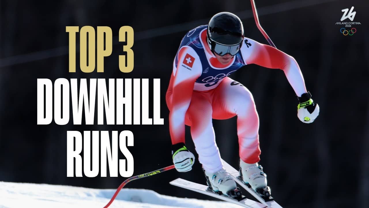 ⛷️Franjo von Allmen Cruises to VICTORY🇨🇭 | Top 3 Fastest Men's Downhill Runs  #MilanoCortina2026