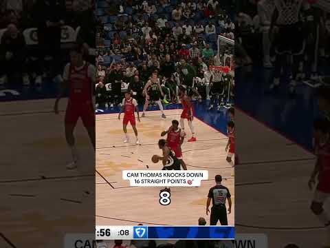 Cam Thomas was STRAIGHT HOOPING 🏀 💨