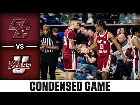 UMass vs. Boston College Condensed Game | 2025-26 ACC Men's Basketball