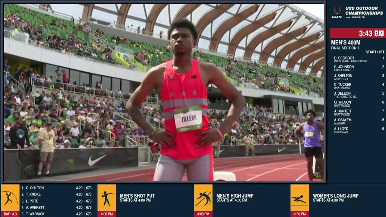 Jayden DeLeon and Quincy Wilson Go Head-To-Head in U20 Men's 400m Final | USATF U20 Championships