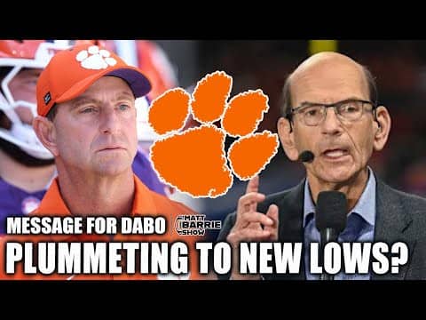 Paul Finebaum’s SHOCKING advice for Dabo Swinney …  Is it time to leave?! | The Matt Barrie Show