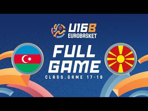 LIVE - Azerbaijan v North Macedonia | FIBA U16 Women's EuroBasket 2025 Div B | Class. 17-19