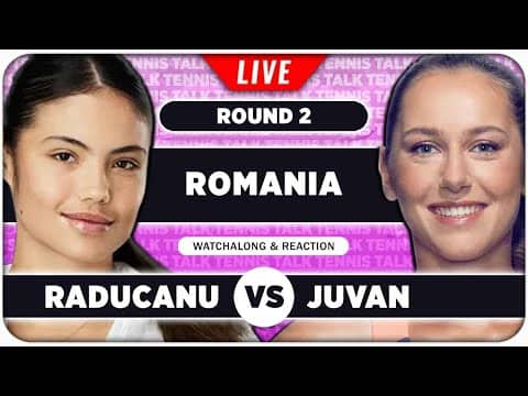 RADUCANU vs JUVAN • WTA Cluj-Napoca 2026 • LIVE Tennis Watchalong