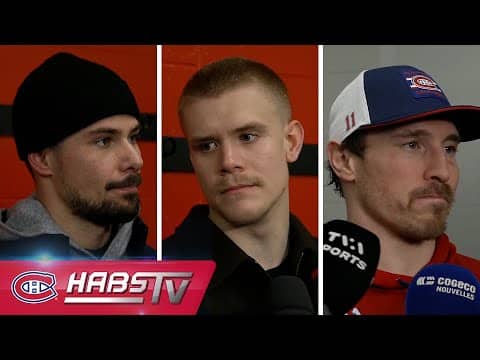 Carrier, Guhle + more Habs address the media at practice | FULL PRESS CONFERENCES