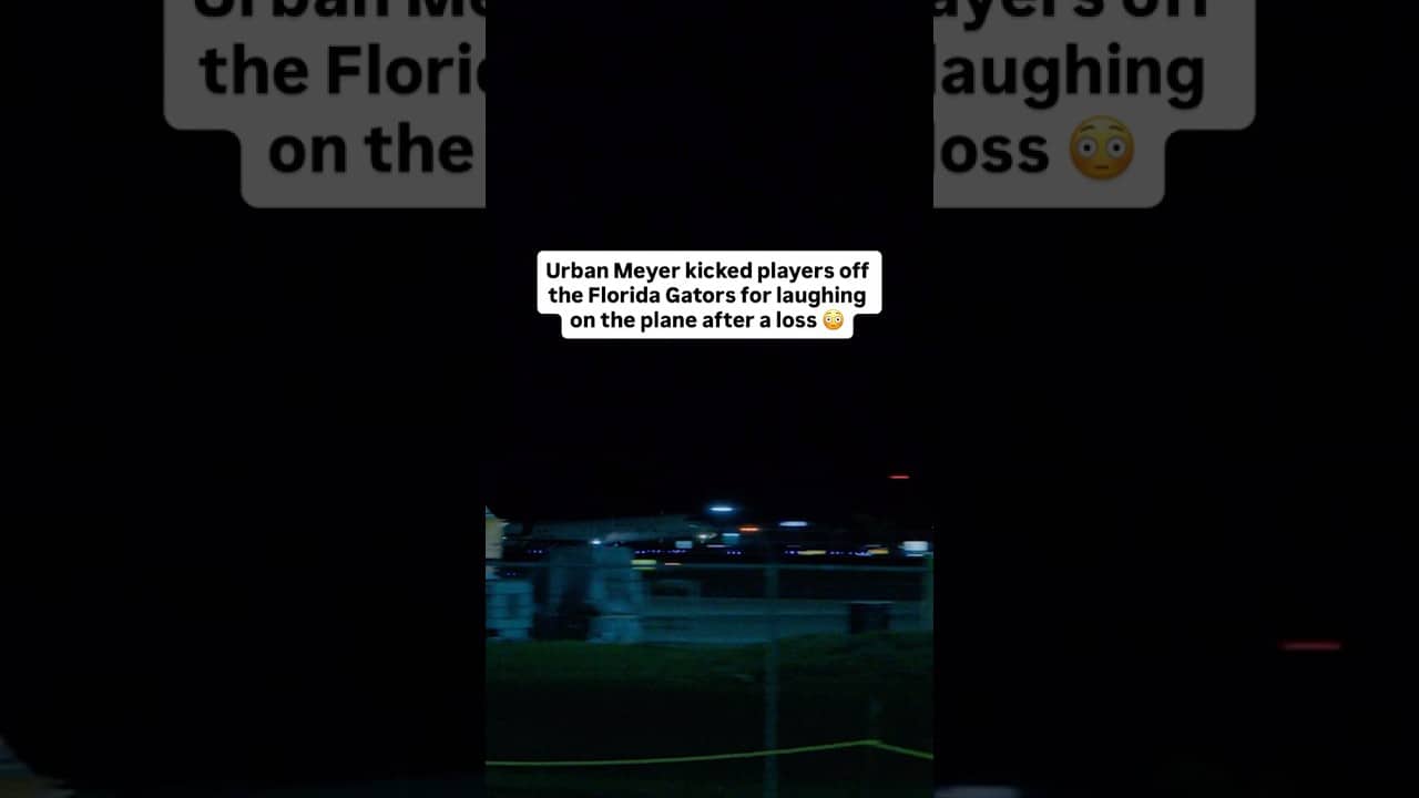 Urban Meyer kicked players off the Gators for laughing on the plane after a loss 😳