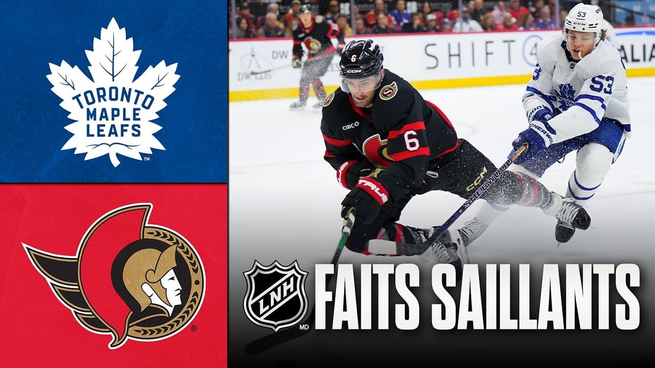Maple Leafs vs Sénateurs 15/04/26 | Faits saillants