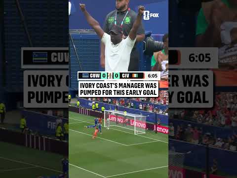 Emerse Faé was LOVING this early Ivory Coast goal