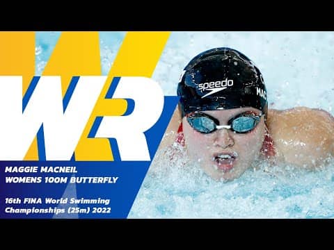 🚨 INCREDIBLE New World Record! Women’s 100m Butterfly | FINA 2022
