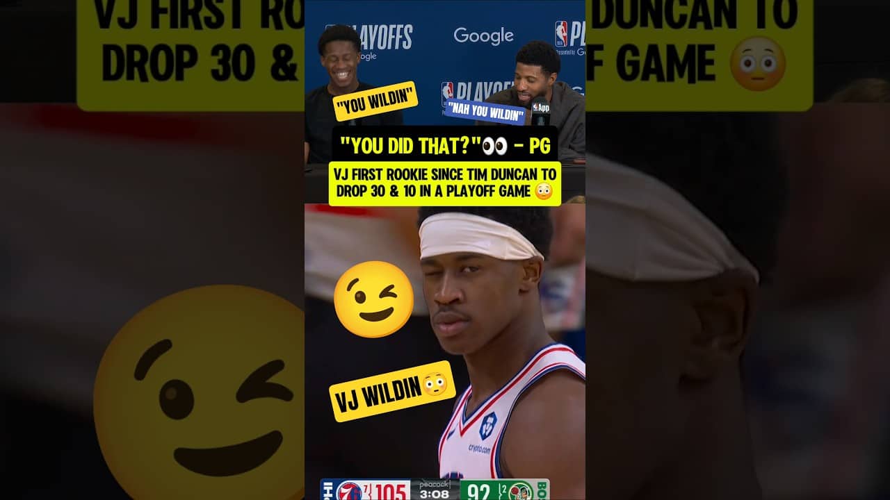 VJ has PG acting like he's a ROOKIE😭