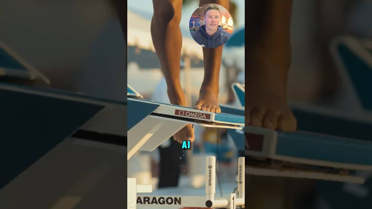 The role of AI in the future of coaching #olympicswimming #olympicswimmers