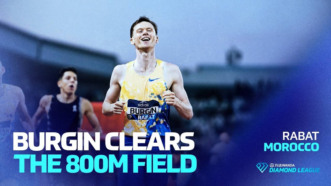Max Burgin clears the 800m field in Rabat | Wanda Diamond League