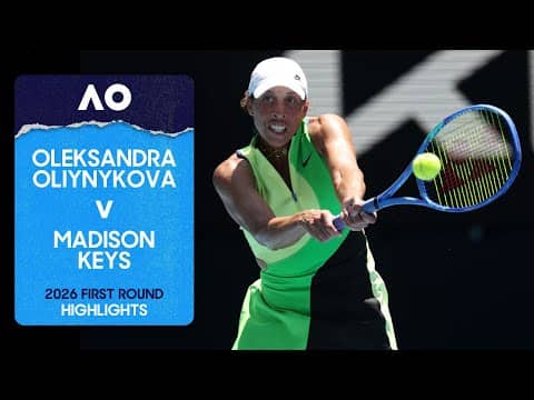 Oleksandra Oliynykova v Madison Keys Highlights | Australian Open 2026 First Round