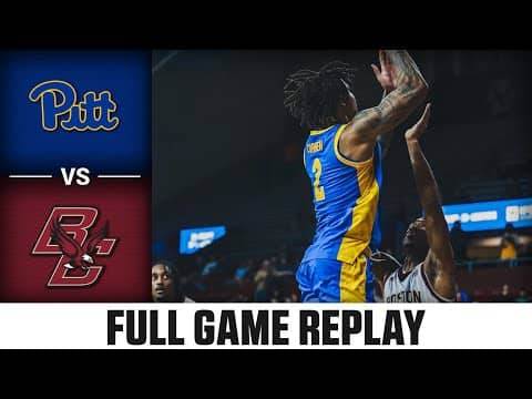 Pitt vs. Boston College Full Game Replay | 2025-26 ACC Men's Basketball