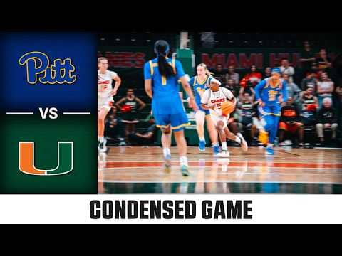Pitt vs. Miami Condensed Game | 2025-26 ACC Women's Basketball