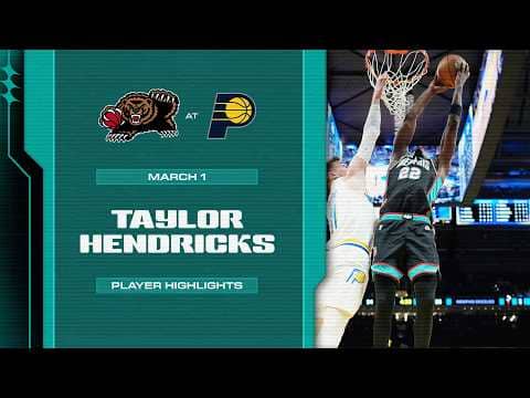 Taylor Hendricks Highlights vs. Indiana Pacers (3/1/26)