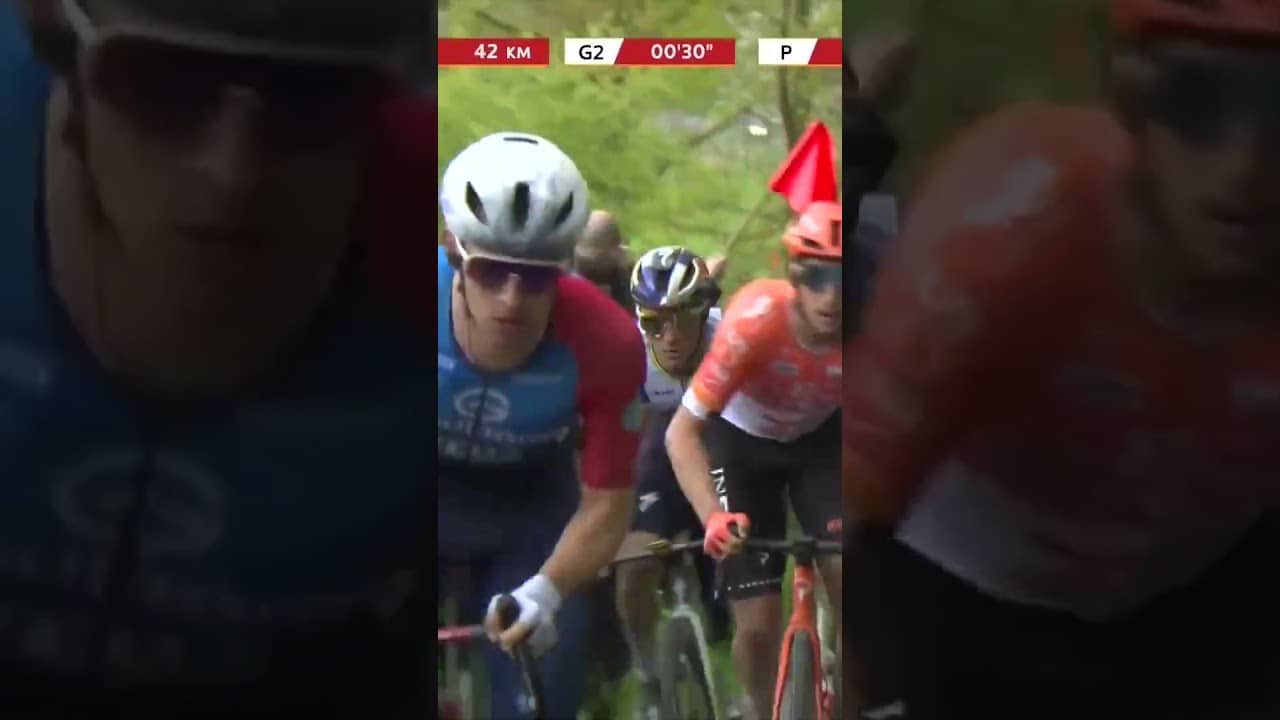 Romain Gregoire kicks things off in Amstel Gold as Remco latches himself to the Frenchman’s wheel.