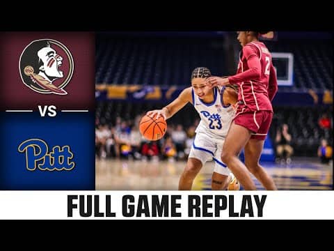 Florida State vs. Pitt Full Game Replay | 2025-26 ACC Women's Basketball