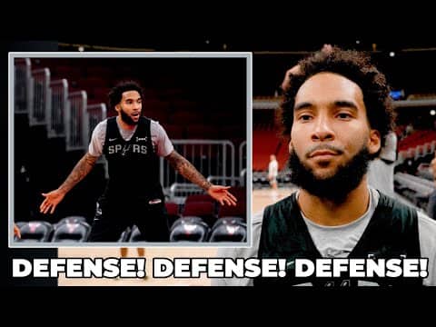 Julian Champagnie on Spurs Game Plan Ahead of Spurs vs Bulls