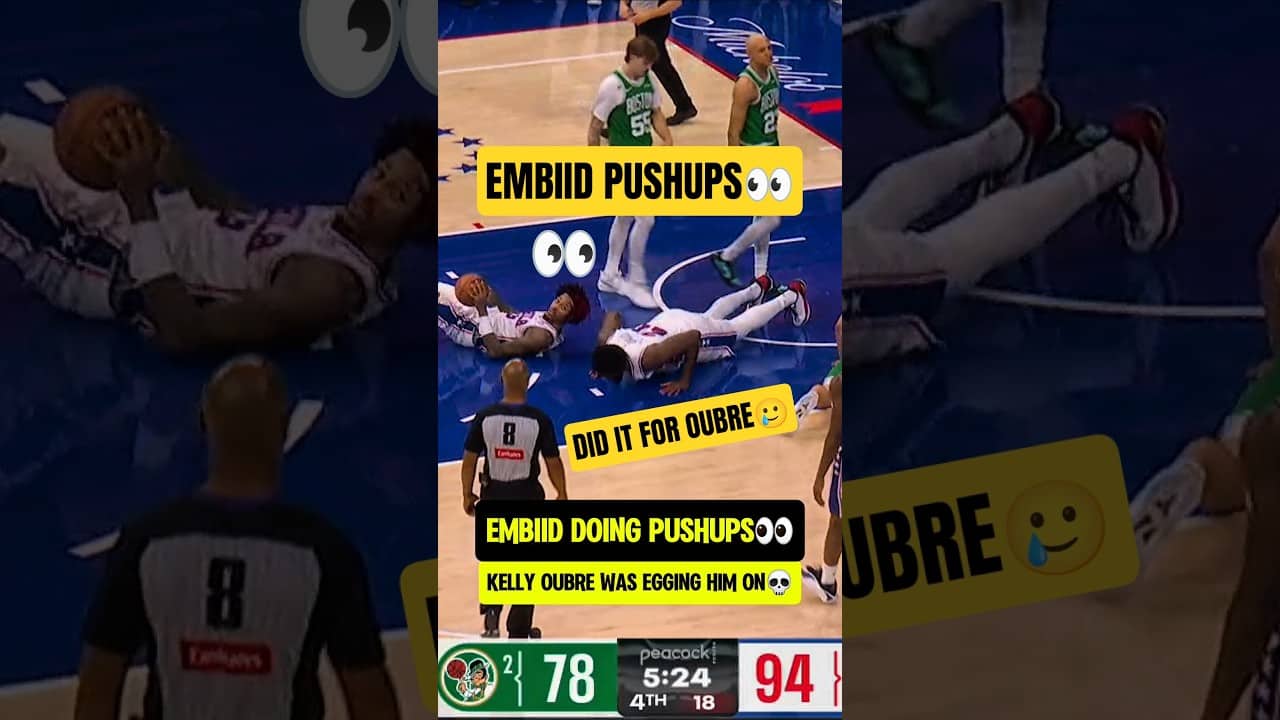 Embiid pointed at Oubre after his CELLY🫡