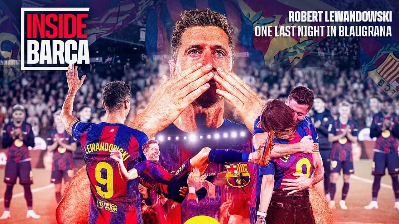 INSIDE LEWANDOWSKI’S EMOTIONAL FAREWELL | FC Barcelona🔵🔴