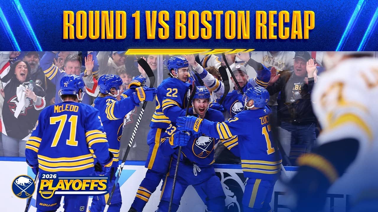 Buffalo Sabres Beat Boston Bruins 4-2 In Round 1 Of NHL Playoffs | Buffalo Sabres Highlights