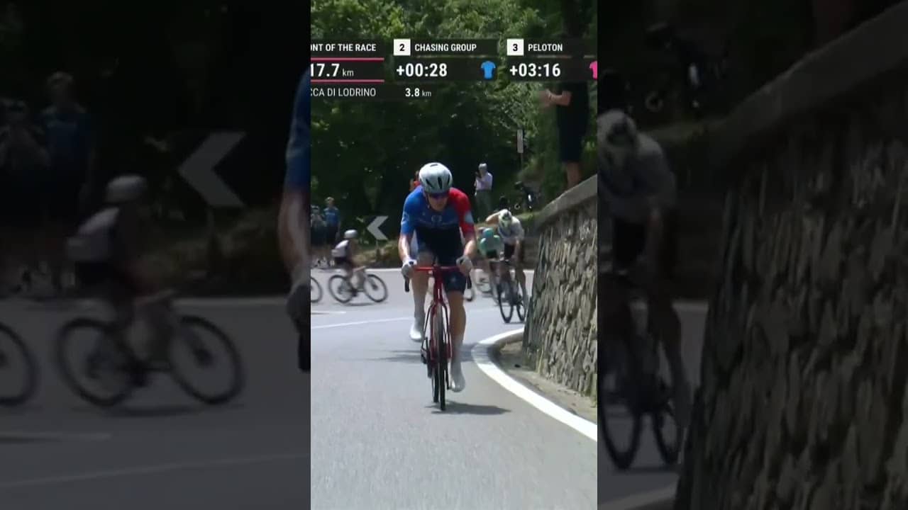 Remi Cavagna, the TGV of Clermont, has departed the breakaway solo 🚅