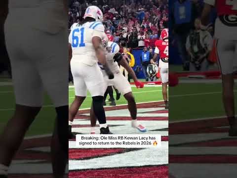 Kewan Lacy is coming back to Ole Miss for 2026 💪