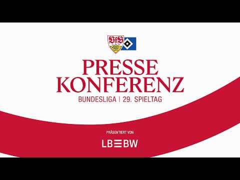 LIVE Pressekonferenz: VfB Stuttgart - Hamburger SV | Bundesliga