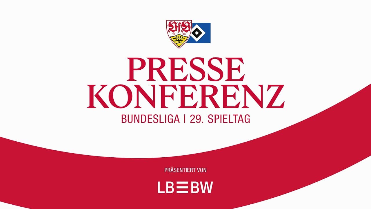 LIVE Pressekonferenz: VfB Stuttgart - Hamburger SV | Bundesliga