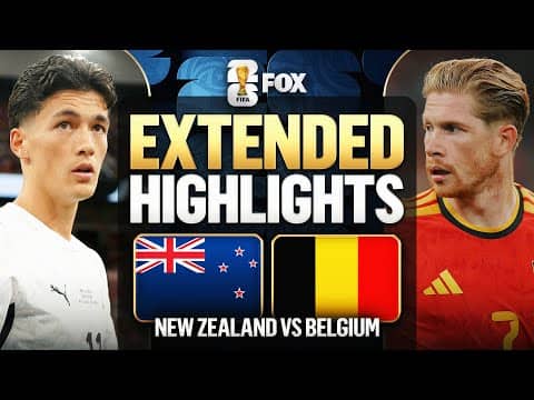 New Zealand vs Belgium Extended Highlights 🌎🏆 2026 FIFA World Cup™