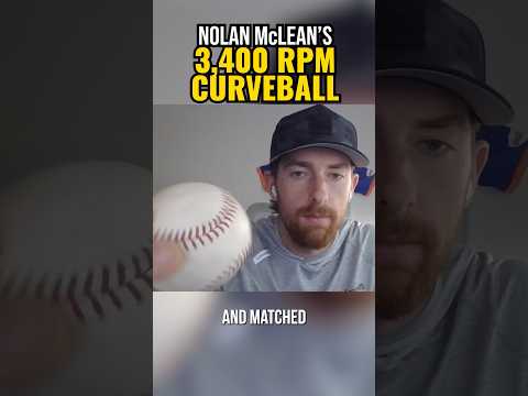 Nolan McLean’s wicked 3,400 RPM curveball grip.