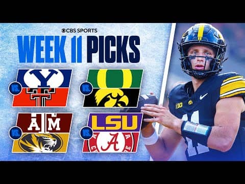 Picks for EVERY Top 25 game in College Football [Full Week 11 Predictions]