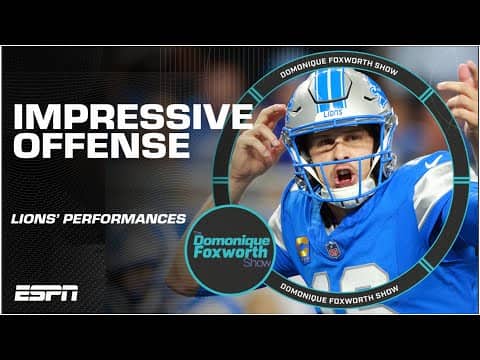 How IMPRESSIVE is the Detroit Lions’ offense?! | The Domonique Foxworth Show @allstate