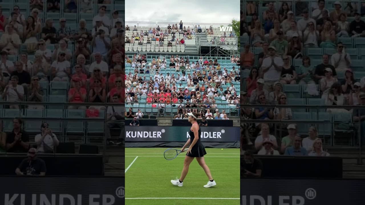 Quarterfinalist in Berlin ✌️Linda Noskova races past Parry dropping 4 games! #wta #tennis #sports